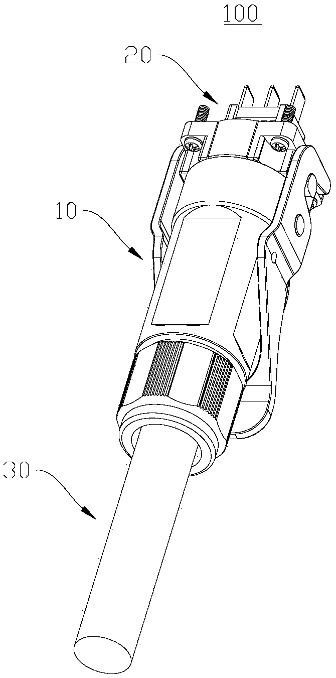 An AC/DC switchable waterproof connector