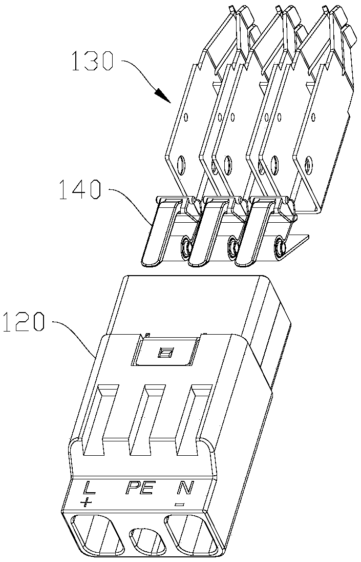 An AC/DC switchable waterproof connector