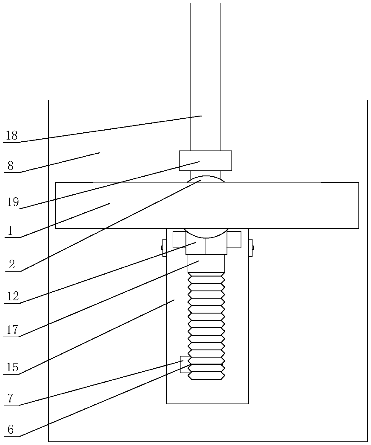 Flywheel feeding type gravity adaptive bolt cleaning device