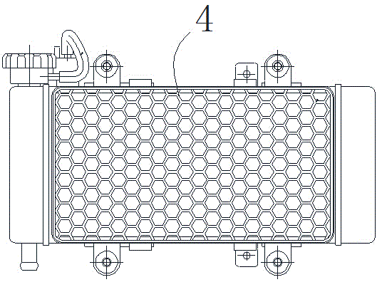 Radiator structure of motorcycle