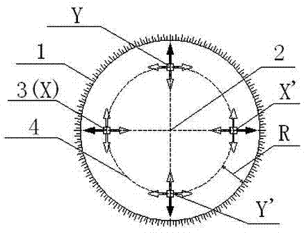 Method for detecting shape of large-diameter vertical shaft hole