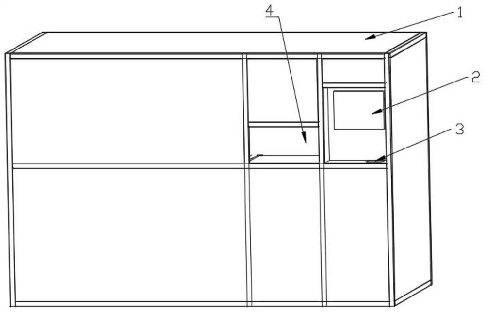 Multifunctional packaging and labeling self-service delivery cabinet and using method thereof