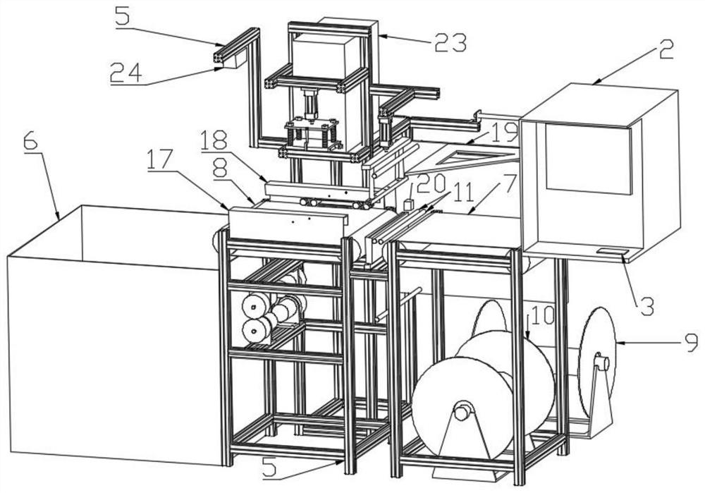 Multifunctional packaging and labeling self-service delivery cabinet and using method thereof