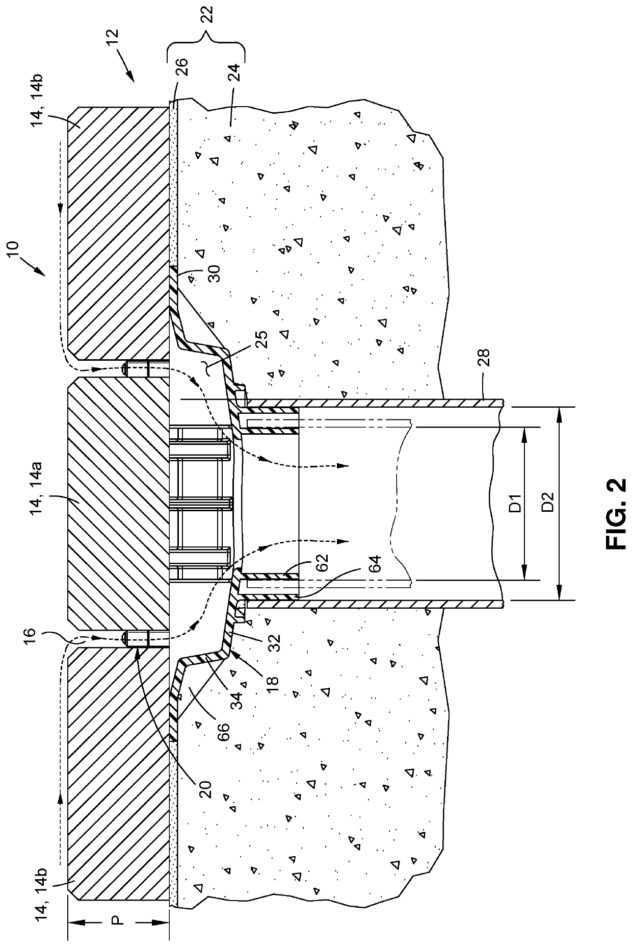 Paver stone deck drain