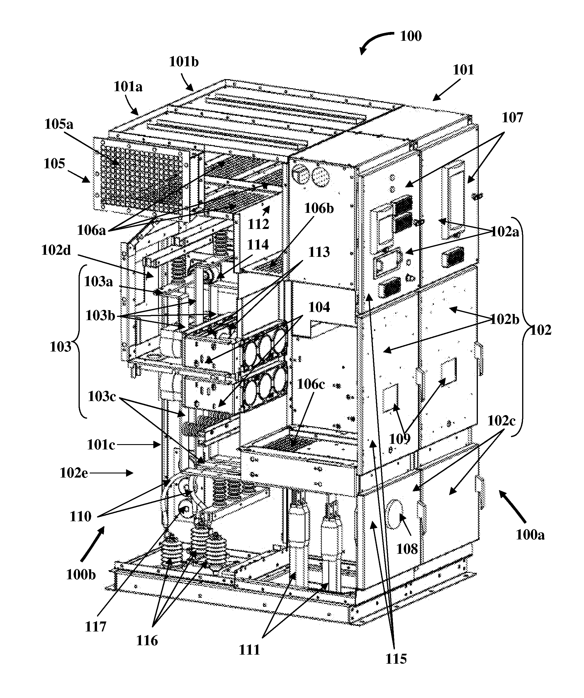 Multi-access switchgear assembly