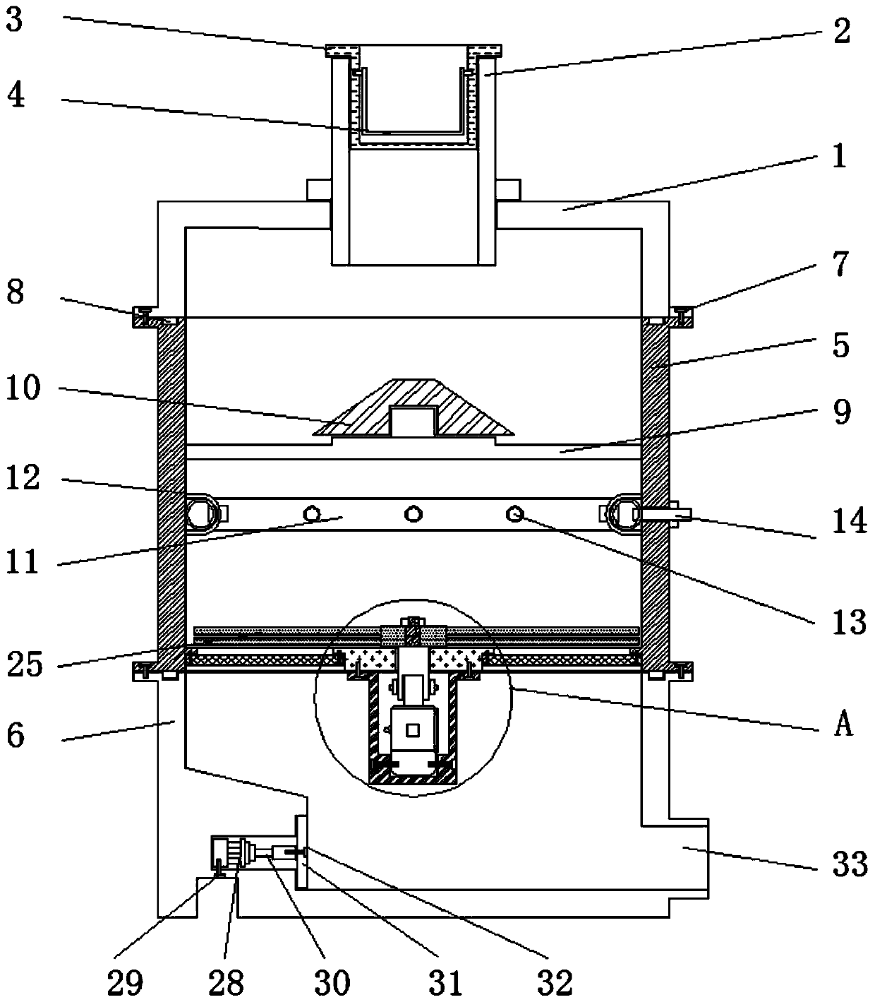 Kitchen garbage processor with anti-blocking effect