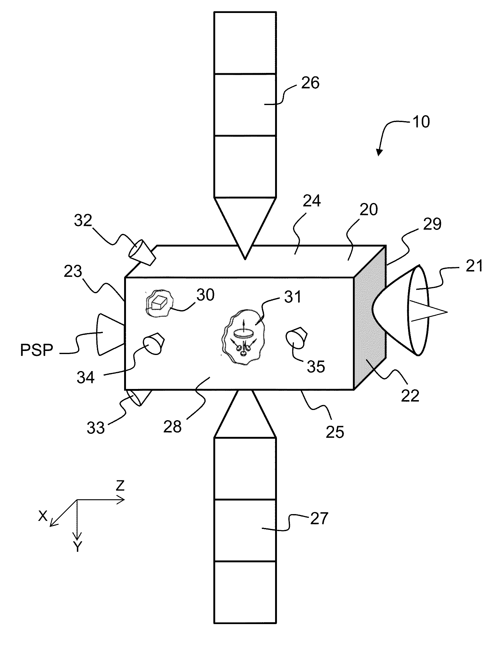 Propulsion system in two modules for satellite orbit control and attitude control