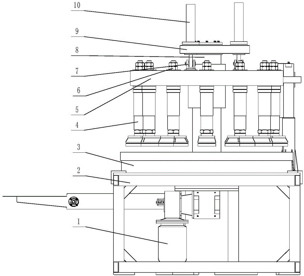 Motor driving and positioning rotary koji pressing machine, and koji pressing method thereof