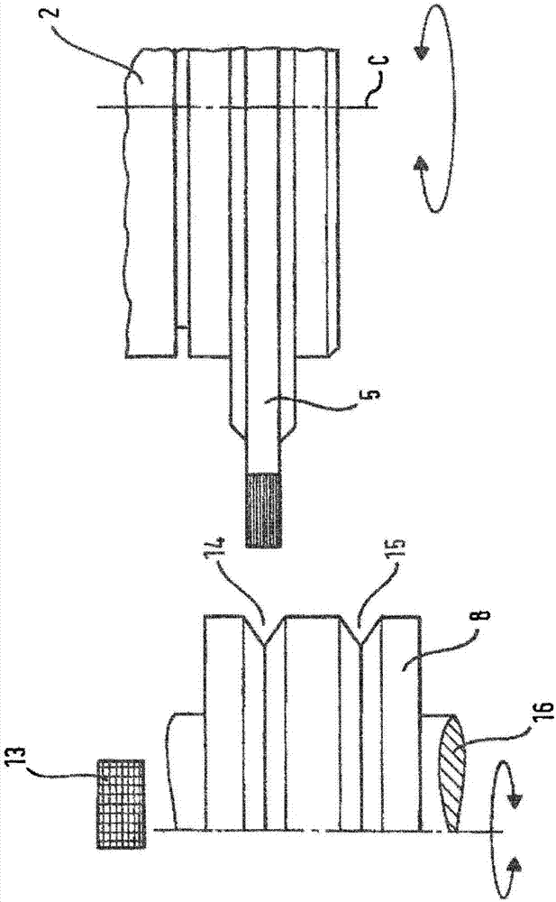 Method and grinding machine for grinding grooved workpieces