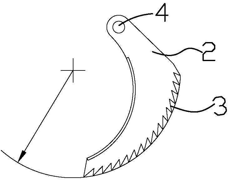 Backstop device of wood sawing machine