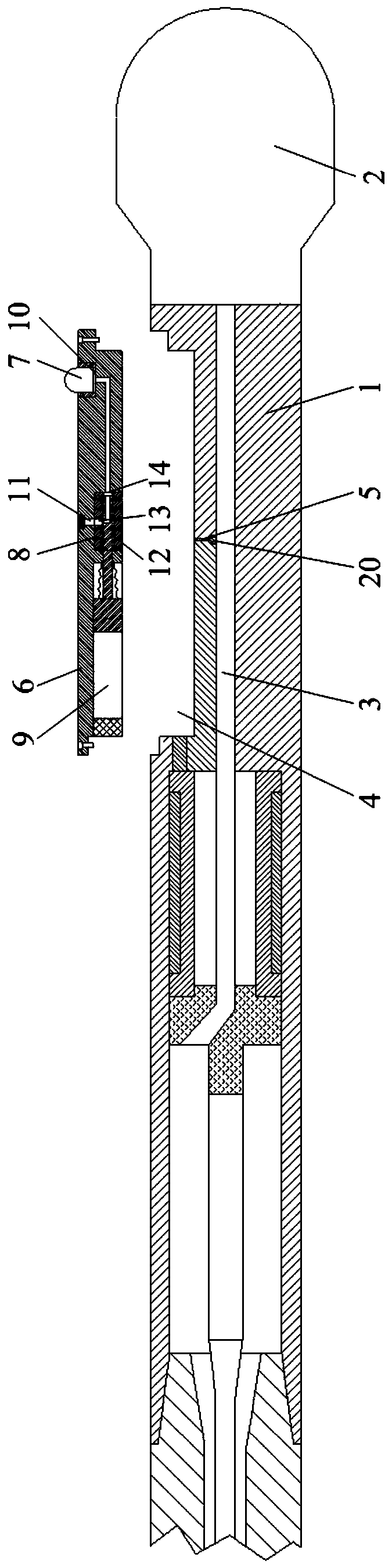 Push-back rotary steerable device based on drilling hydraulic pressure difference