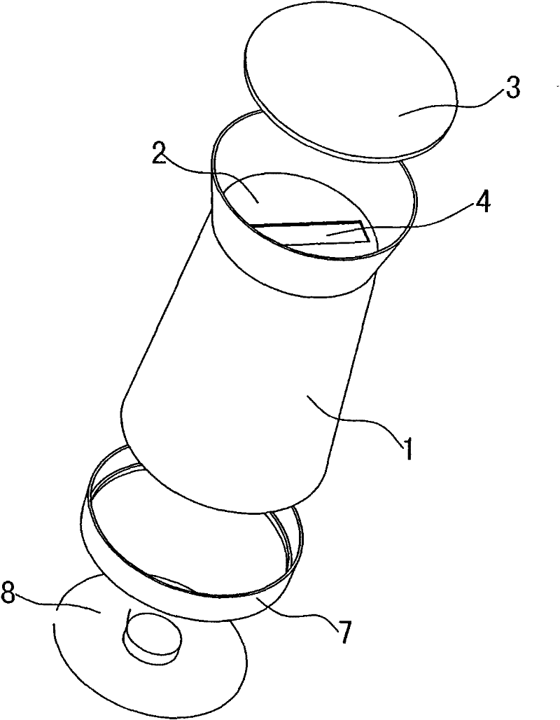 Garbage can with cleaning bags