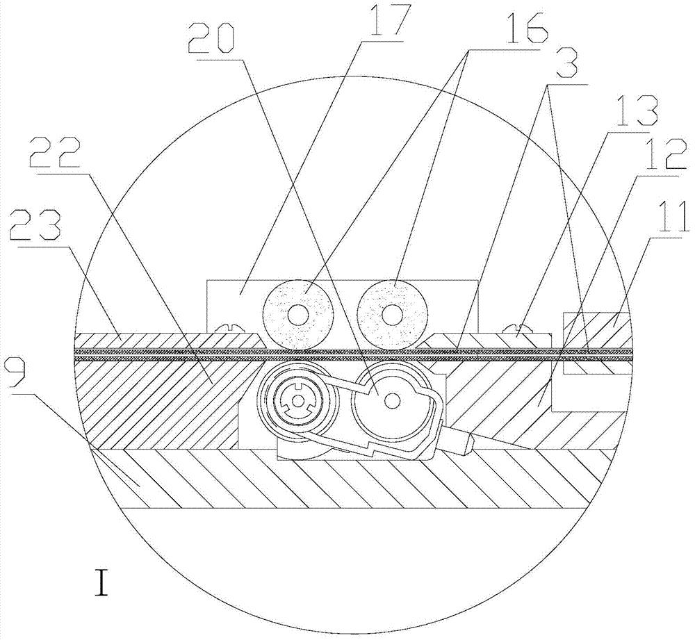 Feeding, positioning and discharging device of long-and-thin micro release hollow flexible rubber pipe