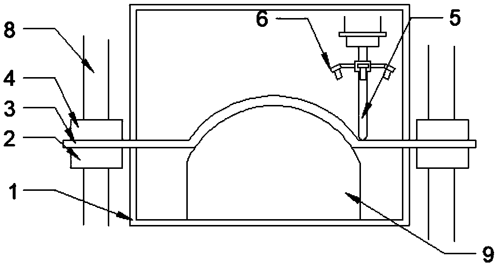 Flexible forming device and forming method of amorphous alloy skull repairing body