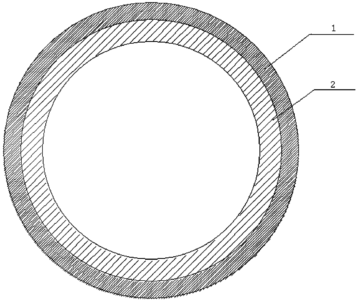 Fireproof pipeline made from new composite material