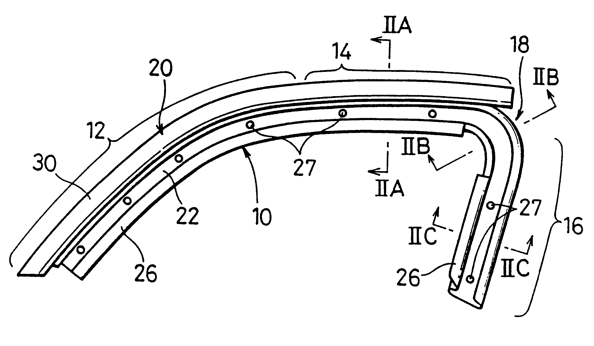 Weather strip retainer with drip molding and method for producing the same