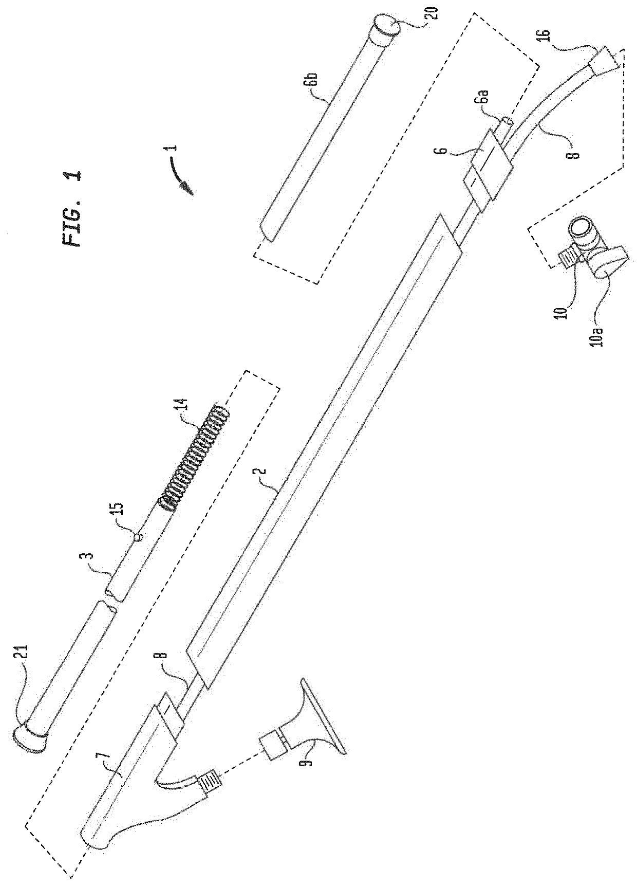 Shower assembly and method of attaching such a shower assembly