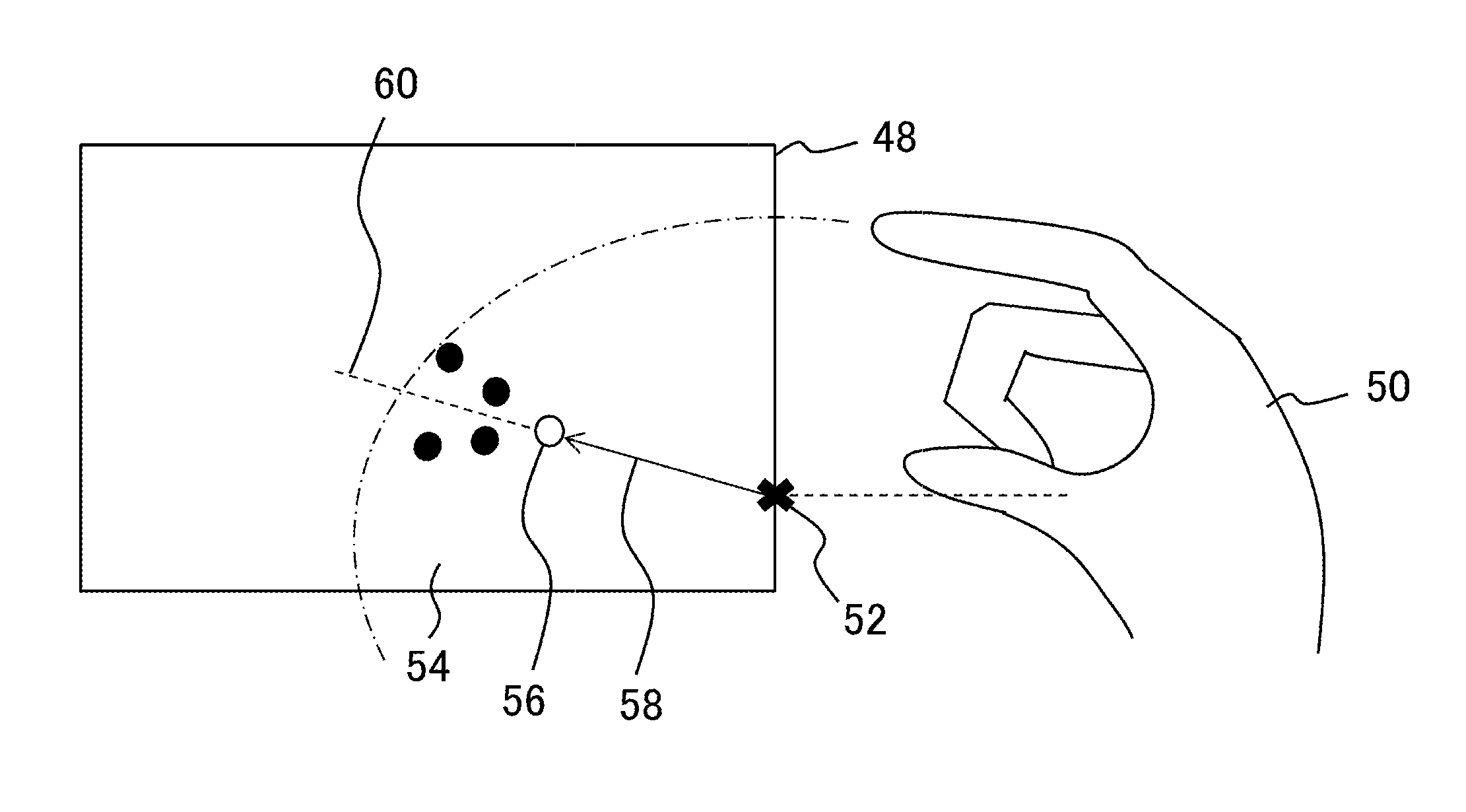 Information processing device and information processing method using graphical user interface, and data structure of content file