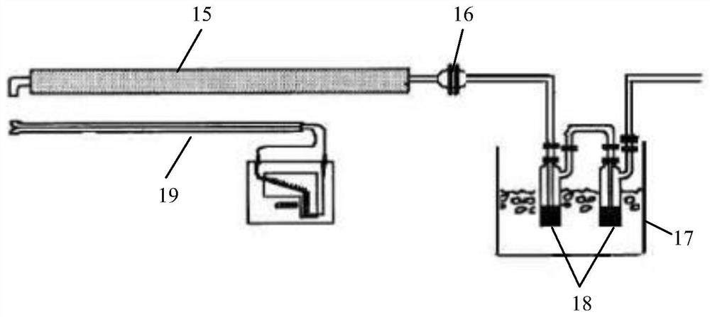 Device and method for sampling hydrogen chloride in flue gas of coal-fired unit