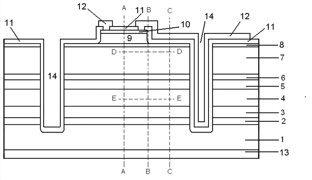 Diffusion-free avalanche photodiode and preparation method thereof