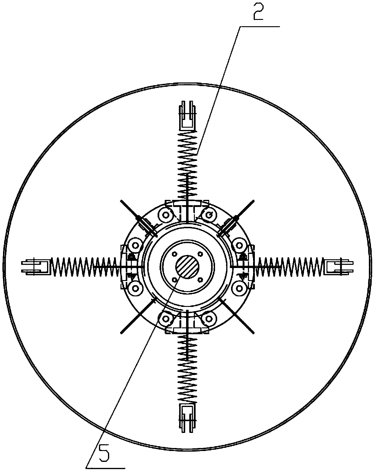 Low noise thrust bearing device for ship