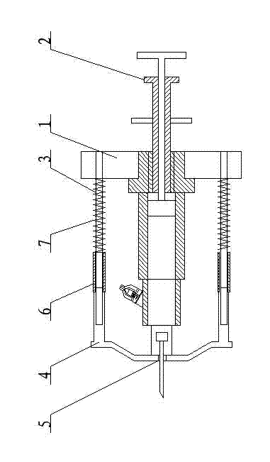 Fixing device for injector