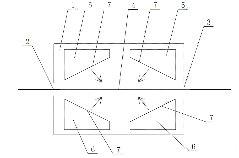 Tentering and setting machine baking oven