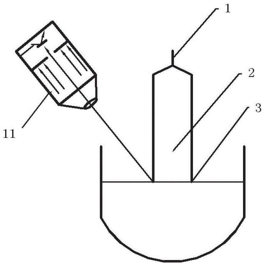 Czochralski germanium single crystal diameter measurement and control system