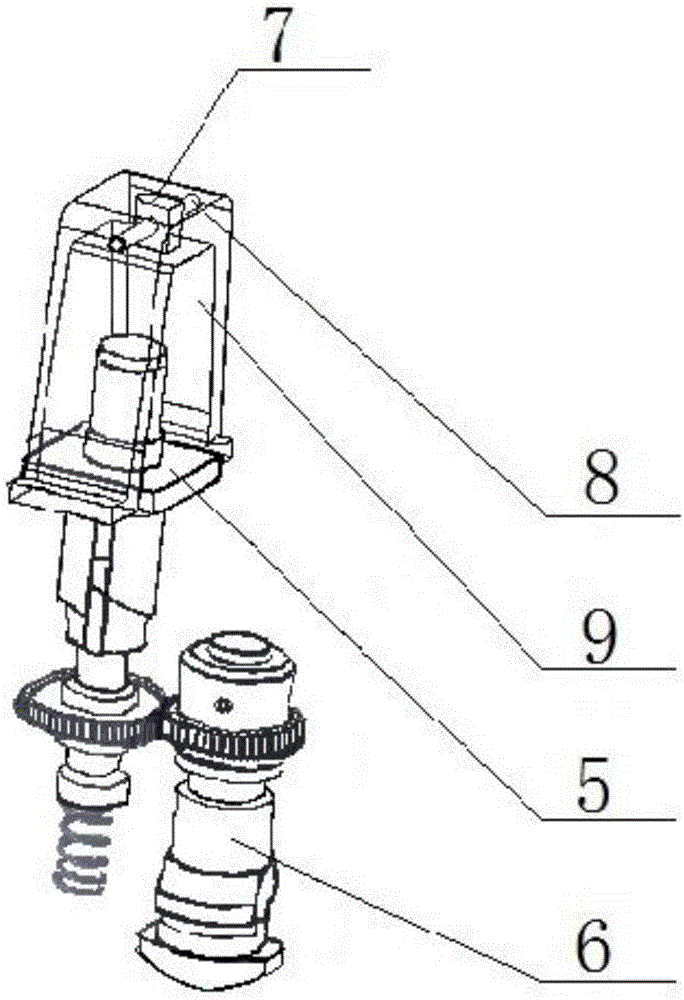 Push-lock type unpowered container spreader