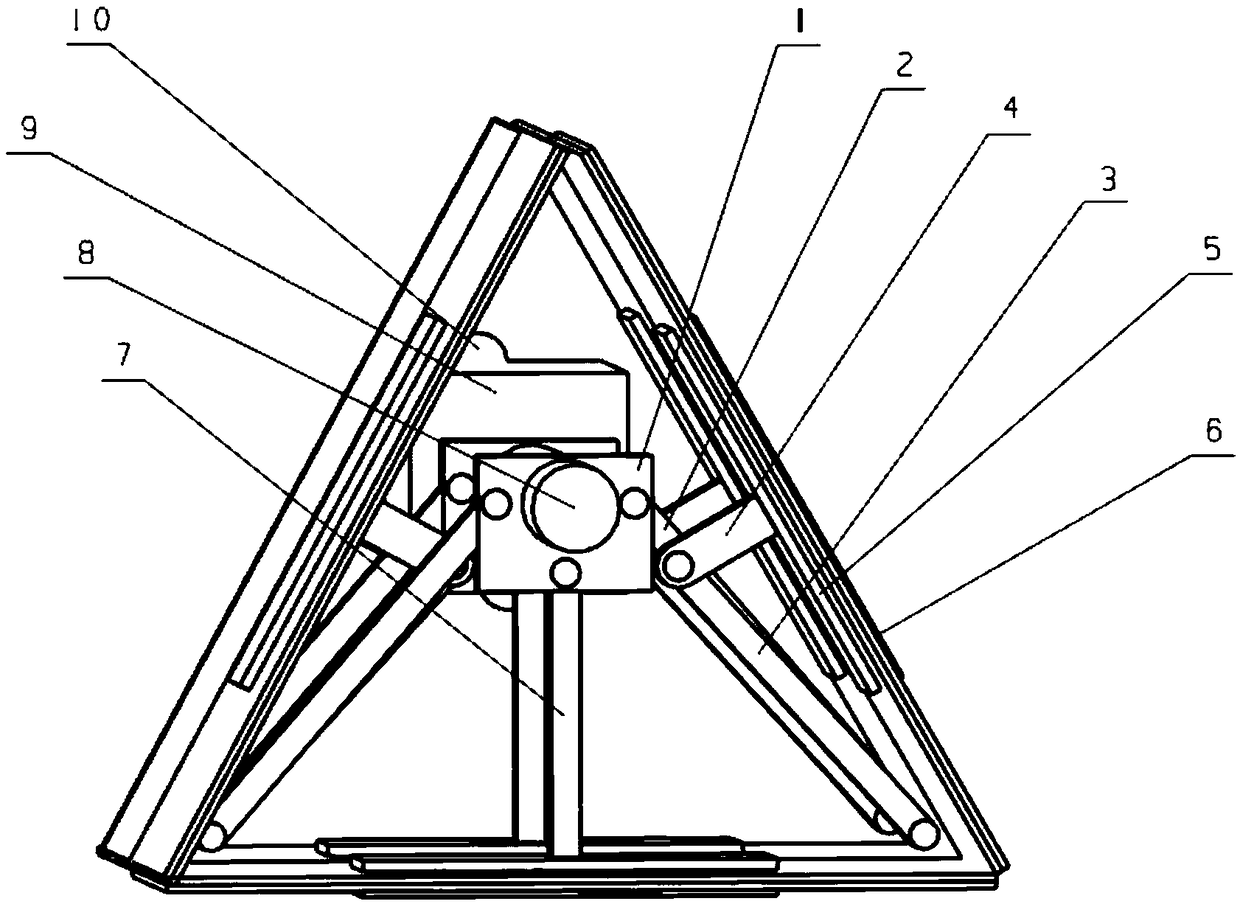 Movable stage background screen based on AGV (automatic guided vehicle) and robot cooperation and construction method of screen