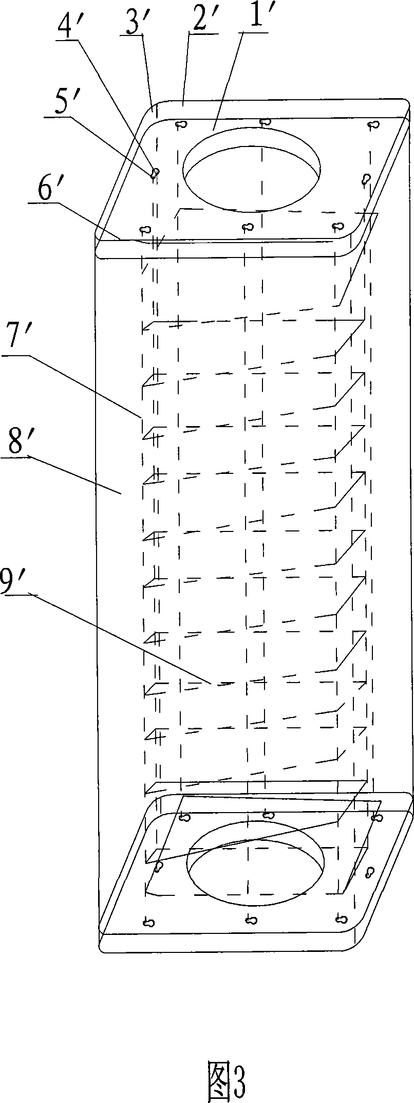 Prestress high intensity concrete square pile and its production method and moulding die