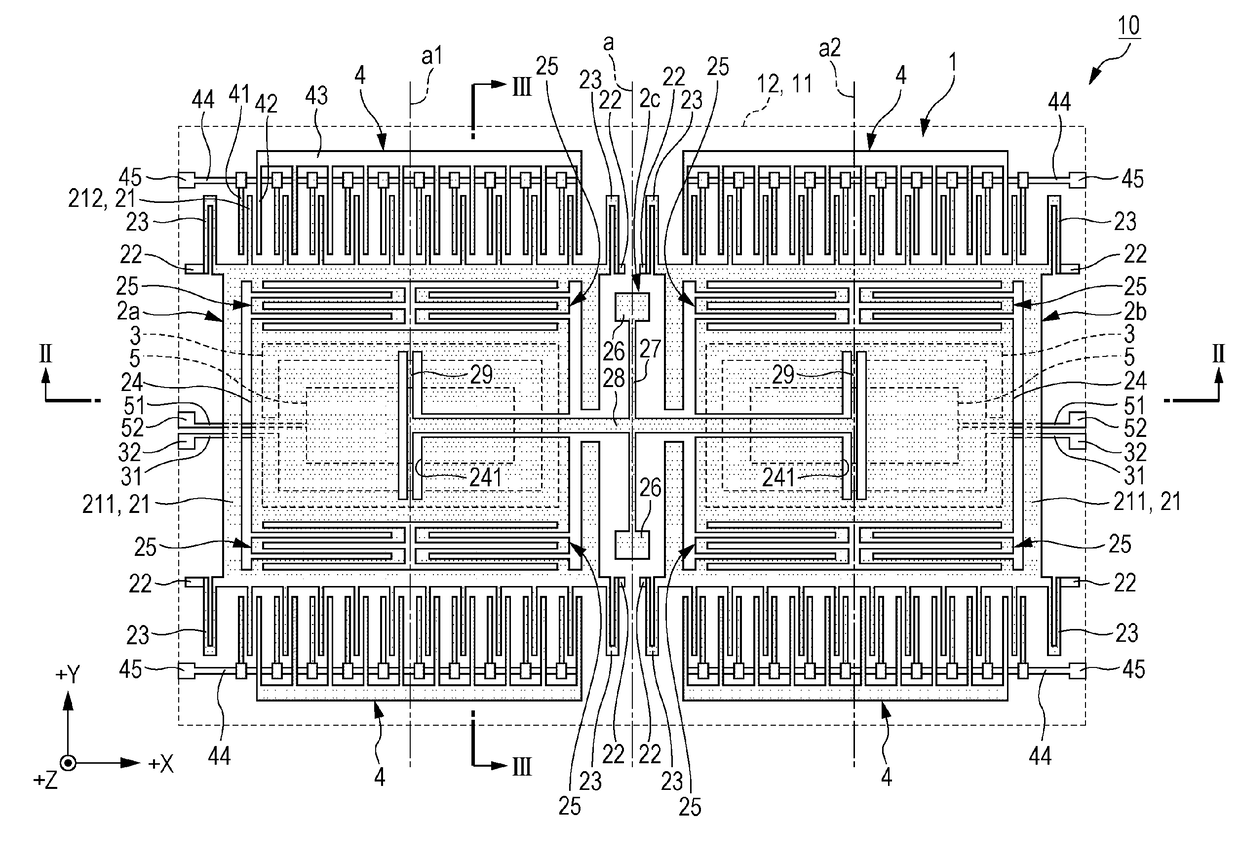 Physical quantity sensor element, physical quantity sensor, electronic equipment, and movable body