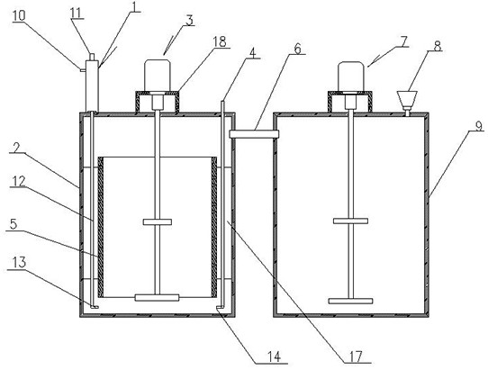 Iron removal device for nickel-cobalt-manganese sulfuric acid solution and method for continuously removing iron ions in nickel-cobalt-manganese sulfuric acid solution at low temperature