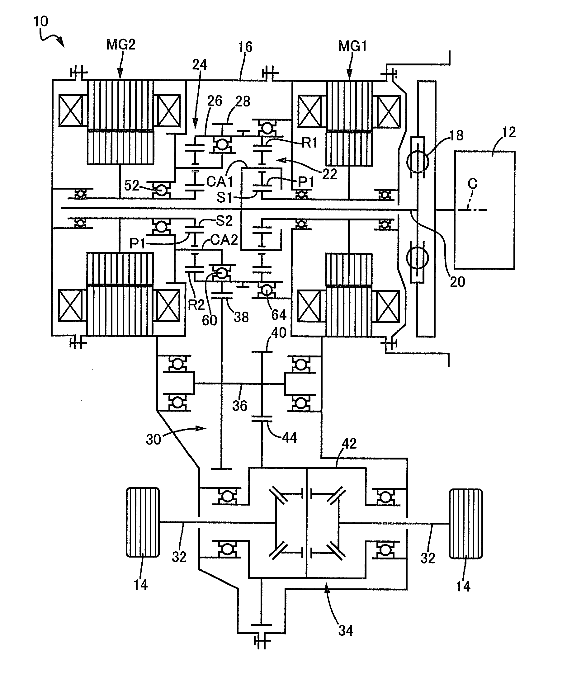 Vehicle power transmission device