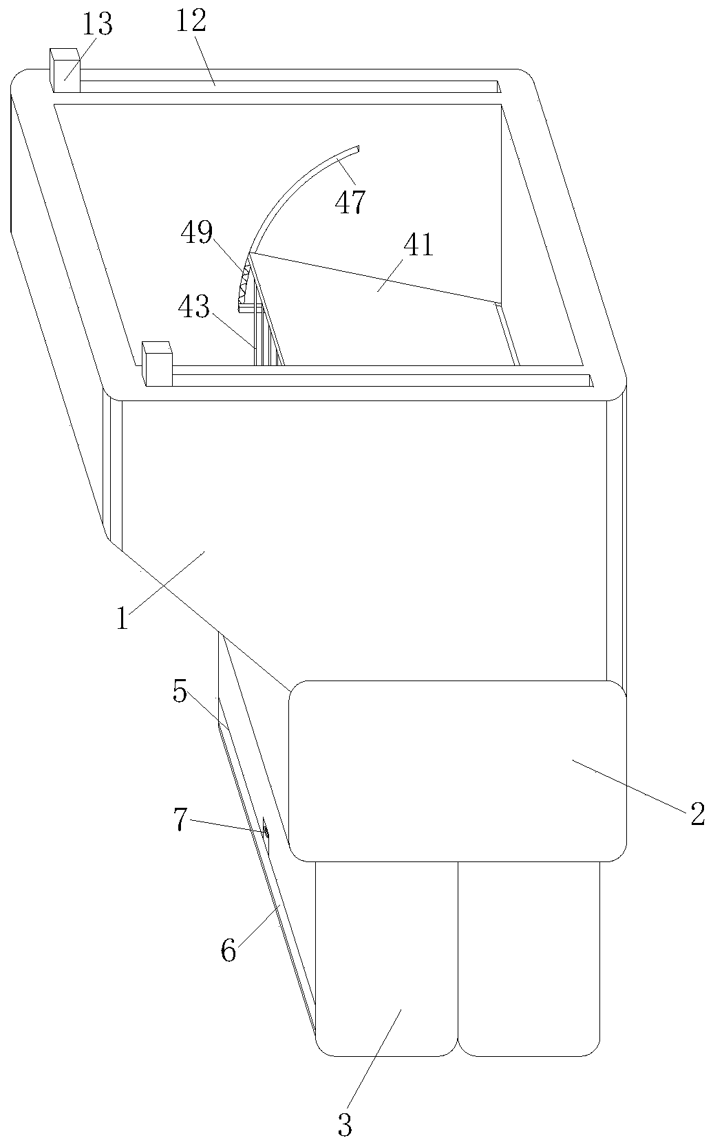 Automobile armrest box capable of automatically screening articles to facilitate article finding