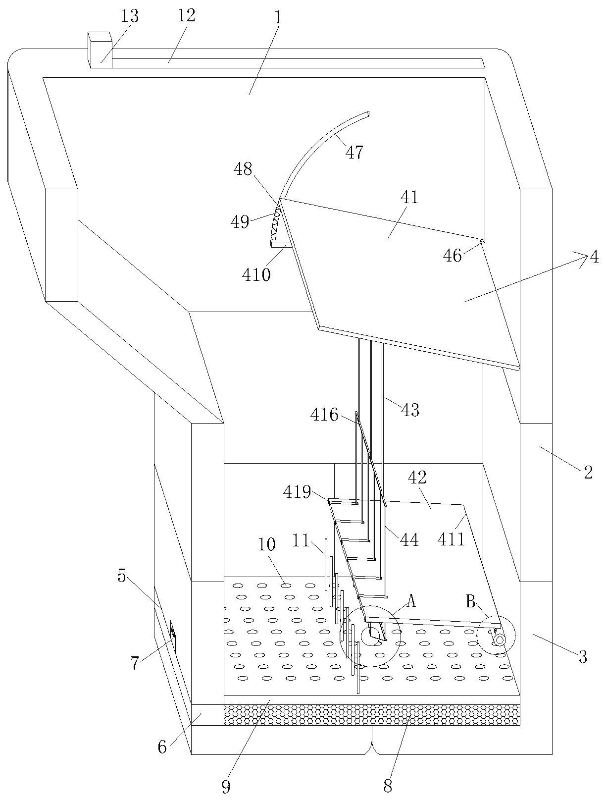 Automobile armrest box capable of automatically screening articles to facilitate article finding