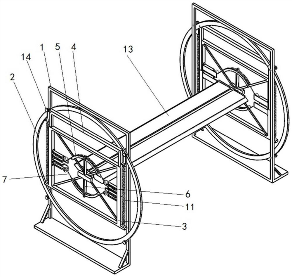 Vertical torsion two-degree-of-freedom segment model wind tunnel test system