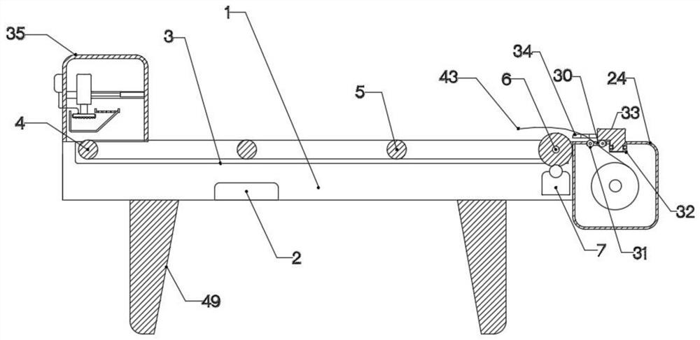 An intelligent calligraphy table that is convenient for fixing paper