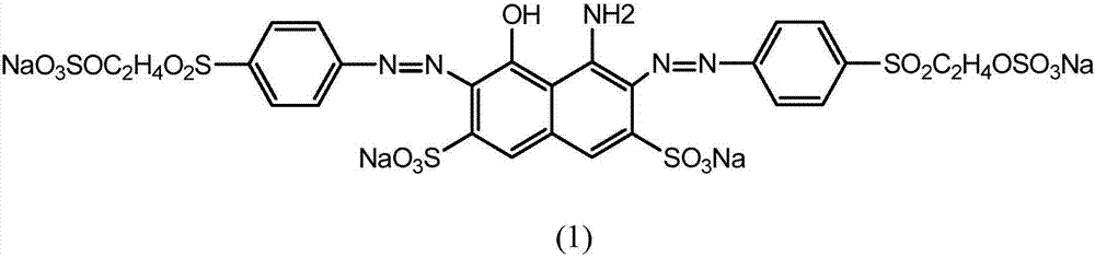 Black dye, dye composition, and application of dye