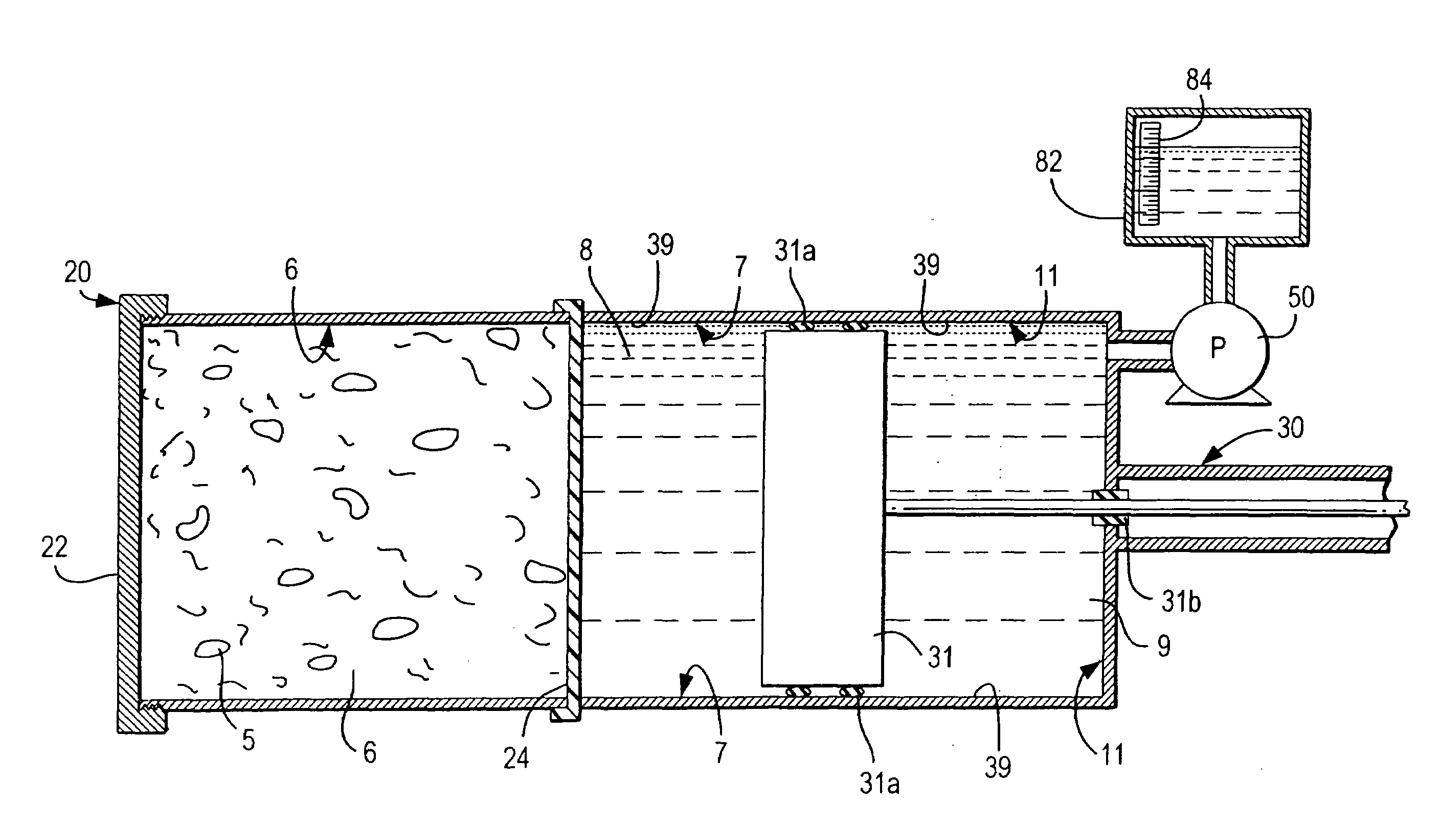 Test apparatus for direct measurement of expansion and shrinkage of oil well cements