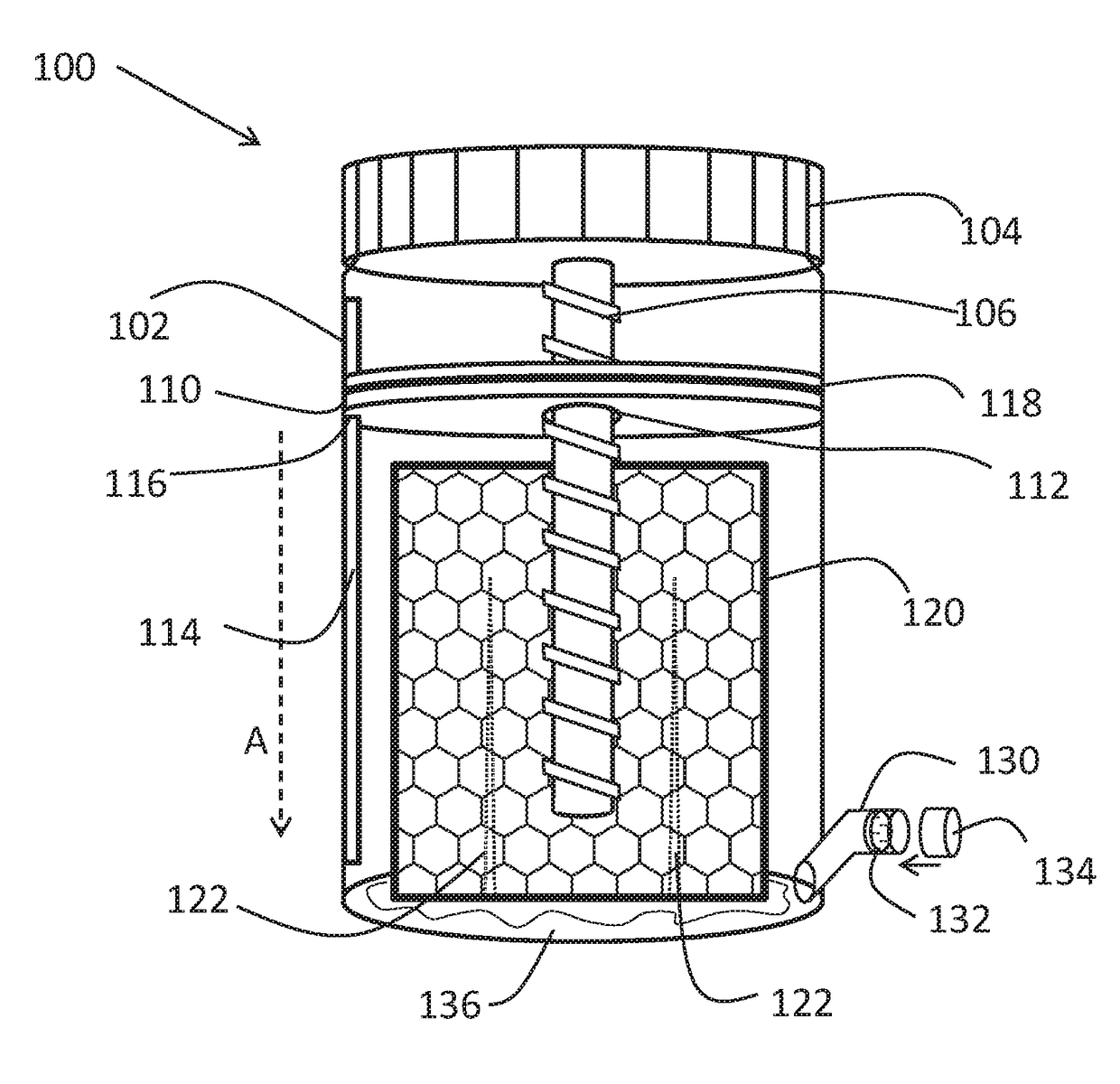 Instant honey extraction and dispensing container