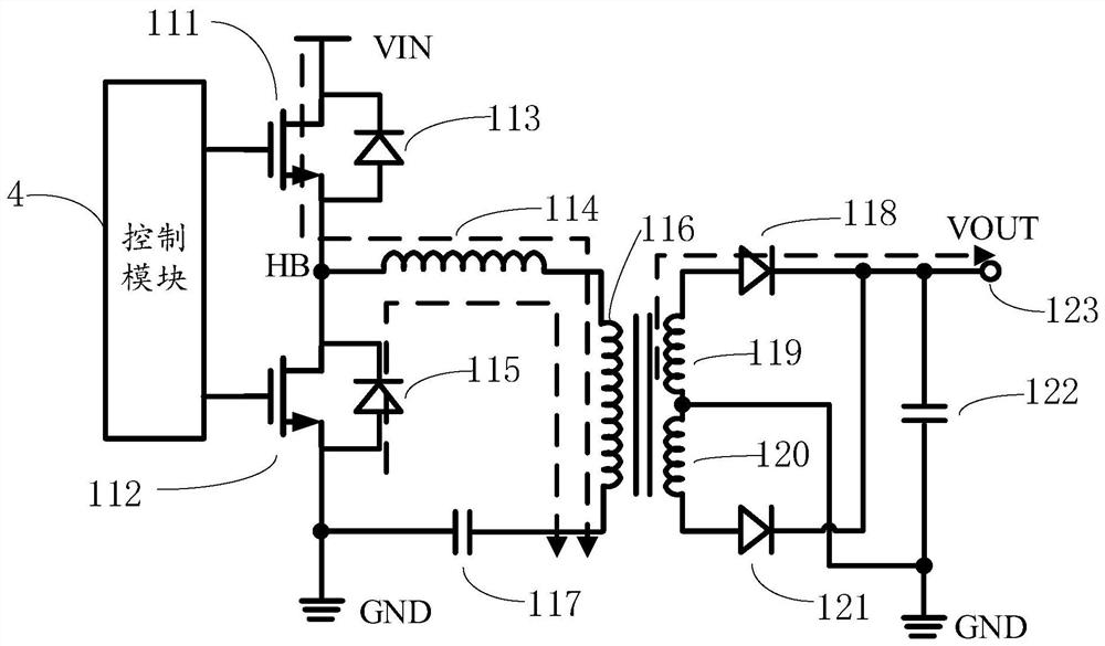 Starting circuit of LLC resonant converter, chip and method