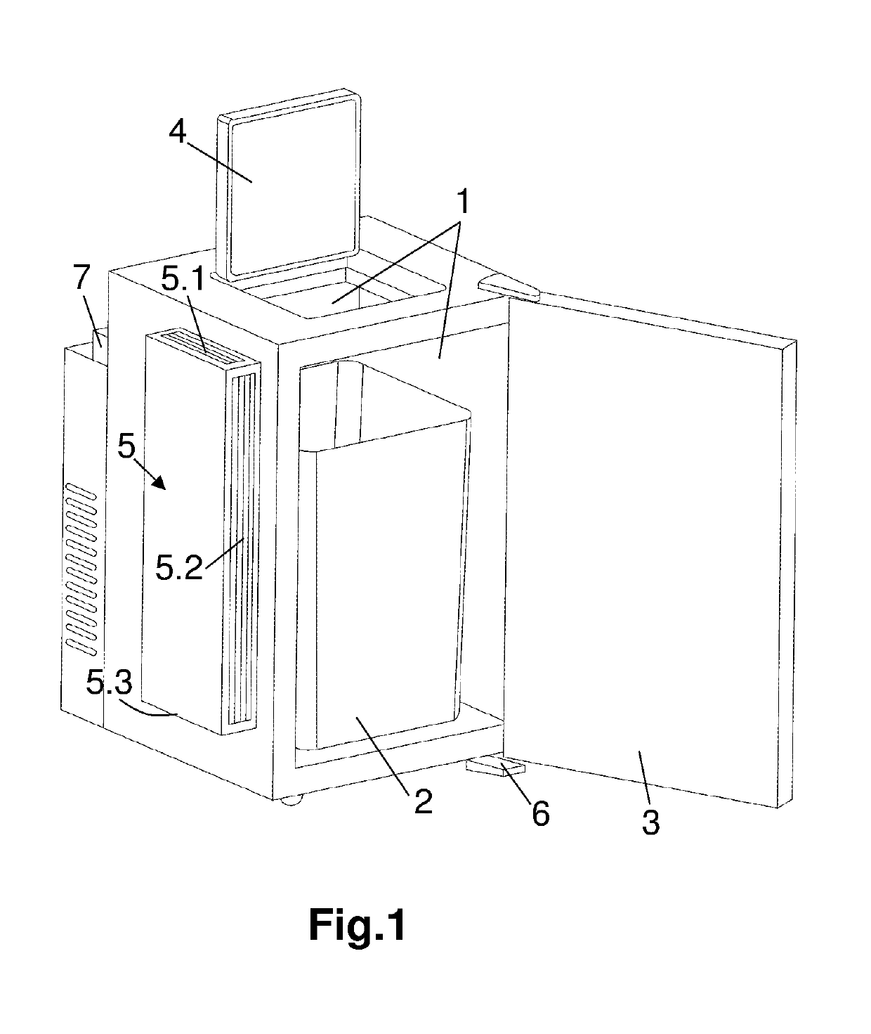 Freezer for biosanitary and cytotoxic waste