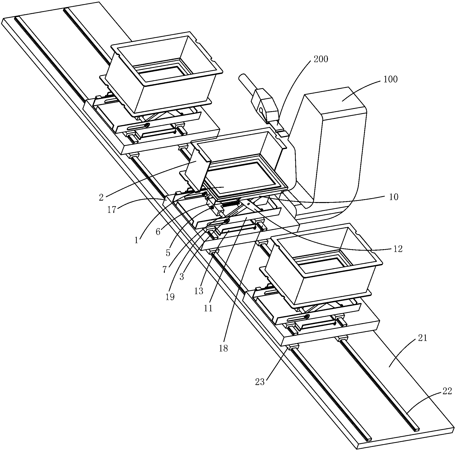 Precise automatic noodle transporting device and dough push control method of sliced noodle robot