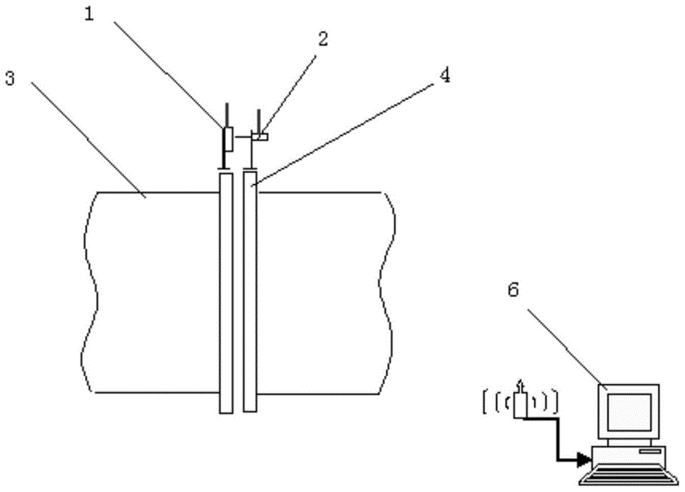 Monitoring method of relative position during butt joint process of large flanges of horizontal vessels