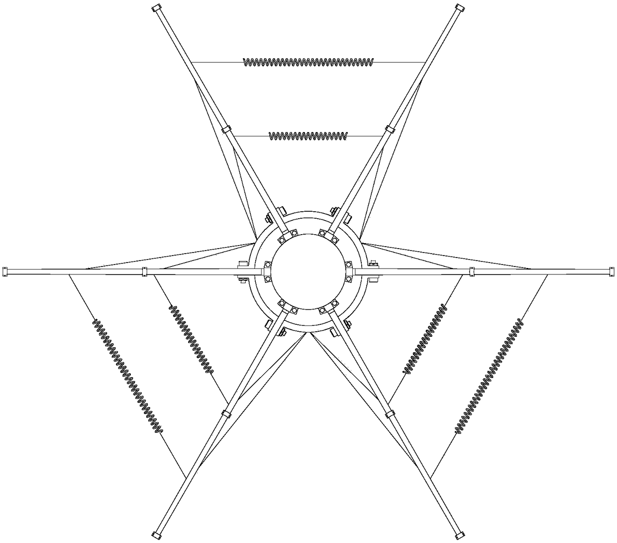 Flexible rib unfoldable antenna apparatus with active profile adjustment function