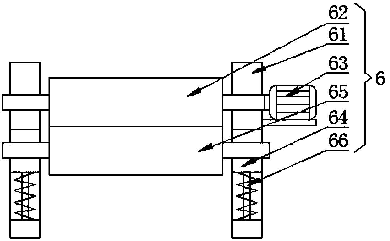 Winding device applied to textile production and having ironing function and working method of winding device