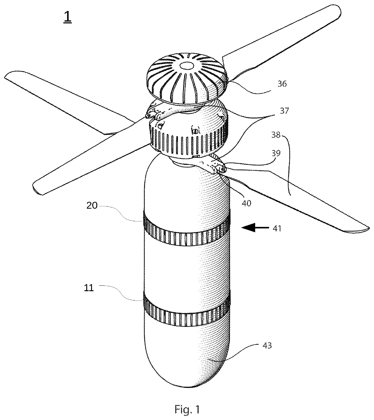 Remotely controllable aeronautical ordnance loitering