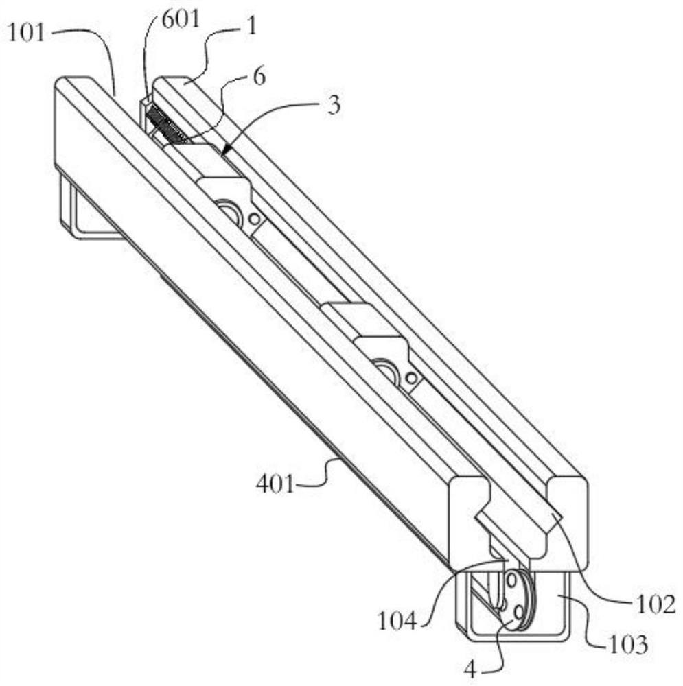 A continuous conveying device capable of removing burrs on the surface of pipe fittings