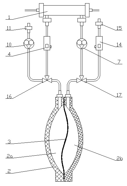 Liquid level detection balance device used for hemodialysis